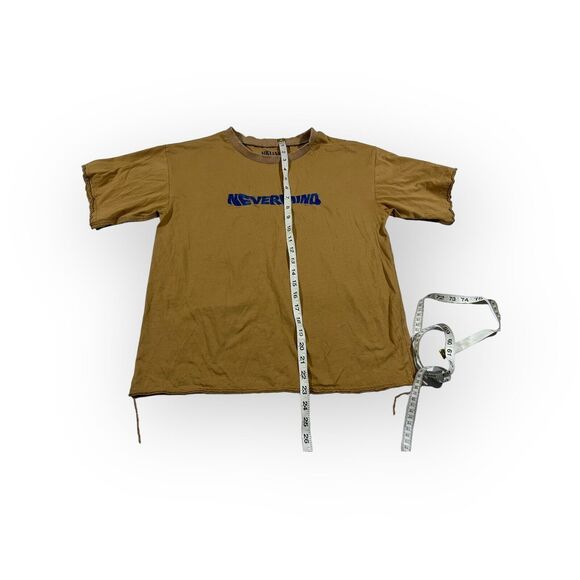 Nirvana NEVERMIND Crew Cropped Graphic Print Embroidered Band Tee T-shirt Sz M - Picture 3 of 7